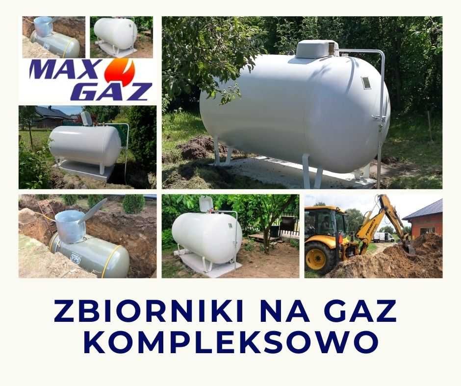 Zbiornik na gaz płynny propan 2700, 4850, montaż, zbiornik gazowy lpg