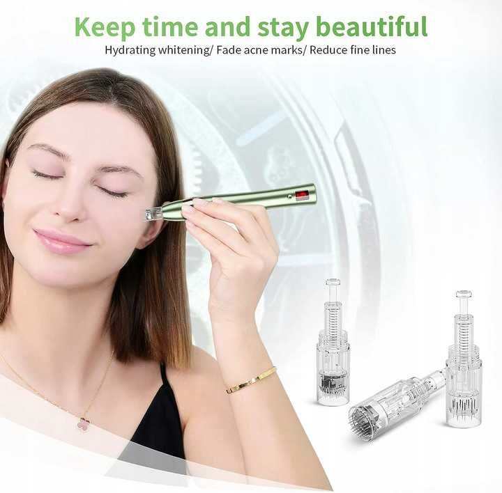 BeautyLinks Beauty Derma Pen do Cery Igły Złoty NIE URUCHAMIA SIĘ