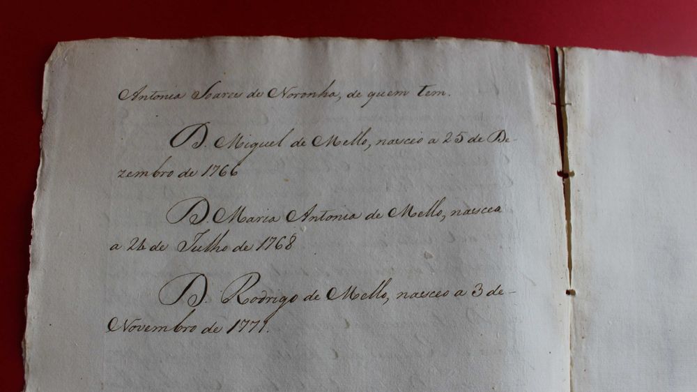 Senhores de Préstimo Aveiro apelidos Mello e Abreu, Soares, séc XVIII