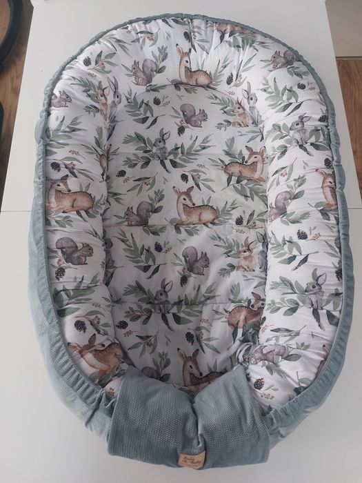 Kokon niemowlecy gniazdko otulacz velvet / bawełna sarenki