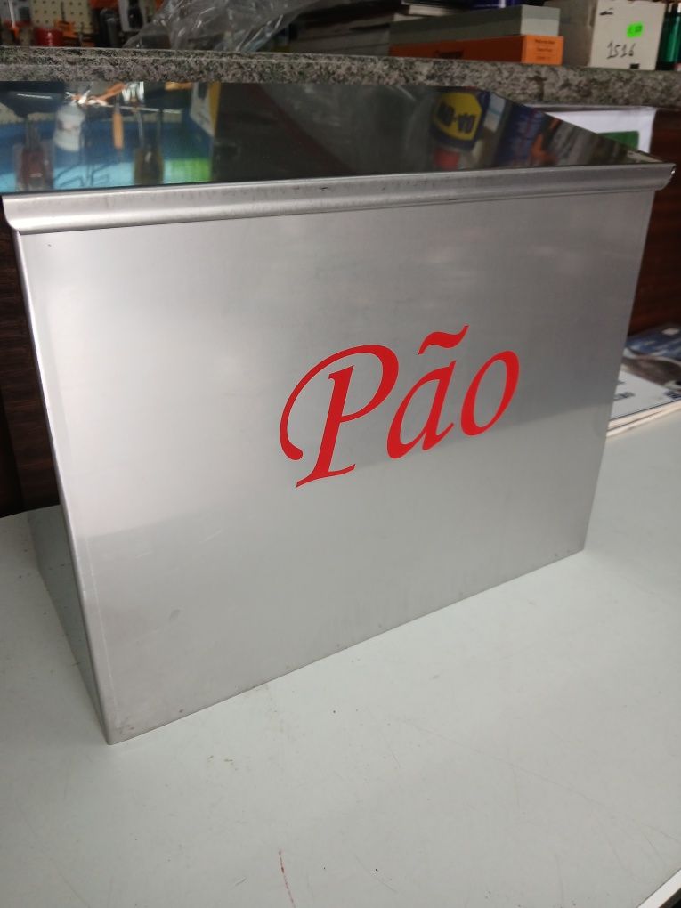 Caixa de pão inox