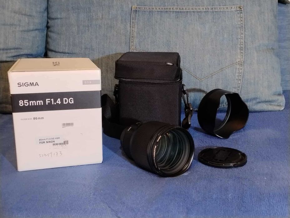 Sigma ART 85mm 1.4 DG HSM Nikon stan idealny + filtr Hoya Fusion