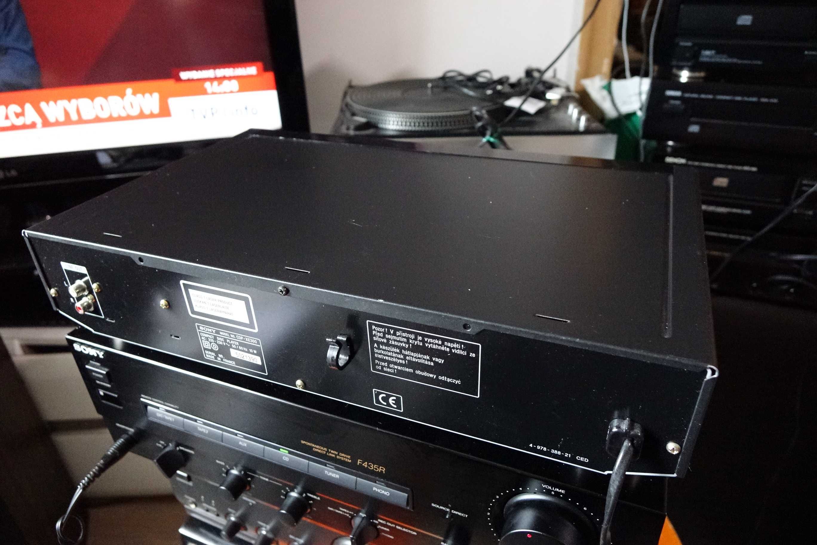 Odtwarzacz płyt CD japońskie SONY CDPXE 300 z pilotem