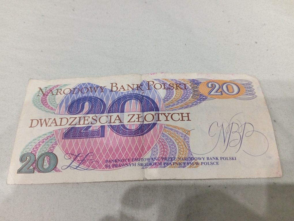 Banknot 20 złotych 1982