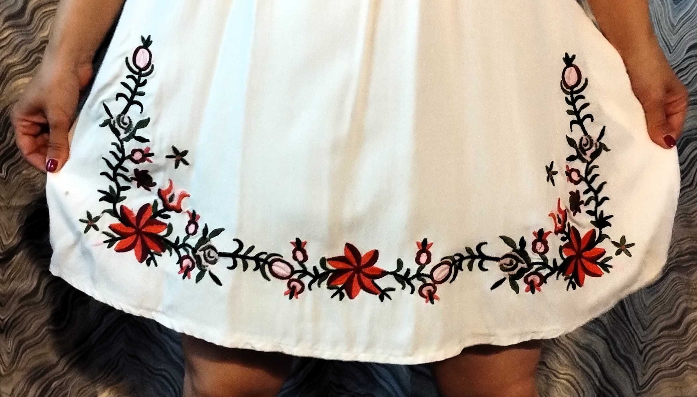 Vestido Grávida Linho Bordado Leve Fresco Verão Tamanho Unico