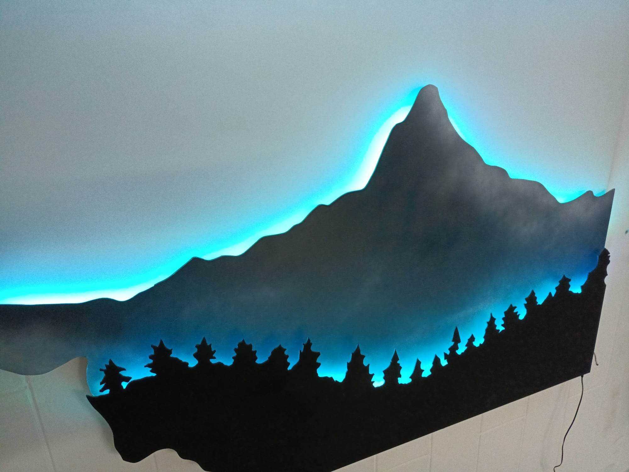 Obraz góry LED 3D