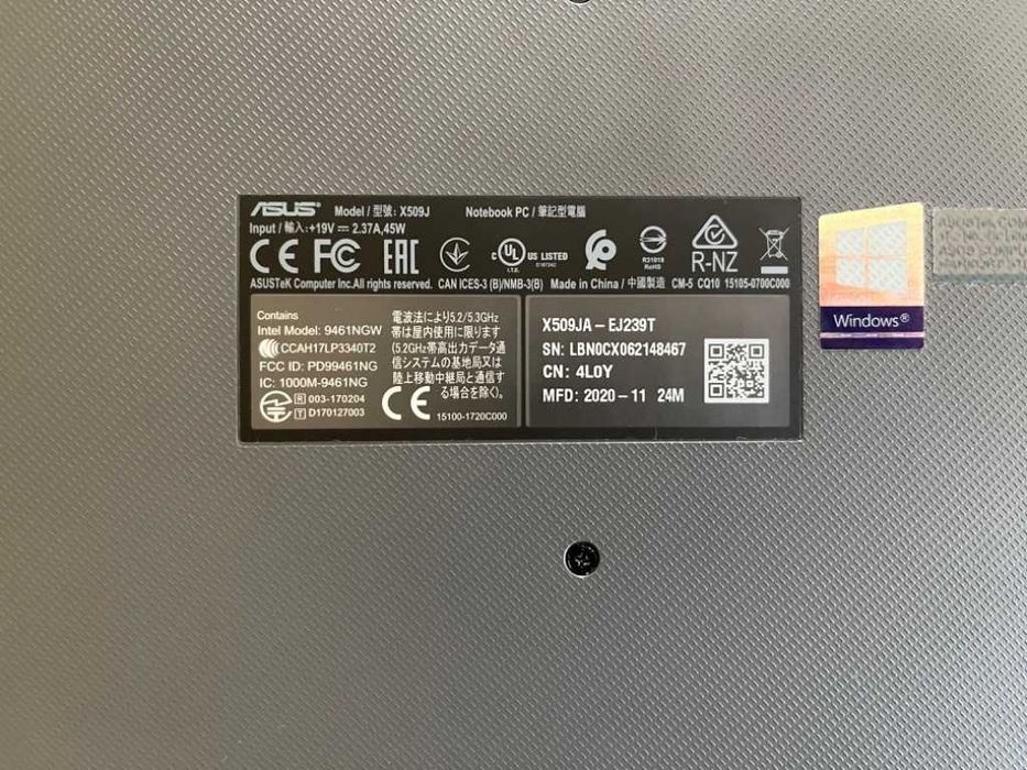 Laptop Asus 15,6 / i3-1005G1 / 8GB RAM / SSD 256GB / Windows 11