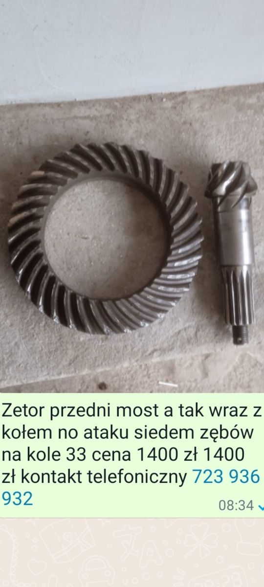 Zetor przedni most ,atak