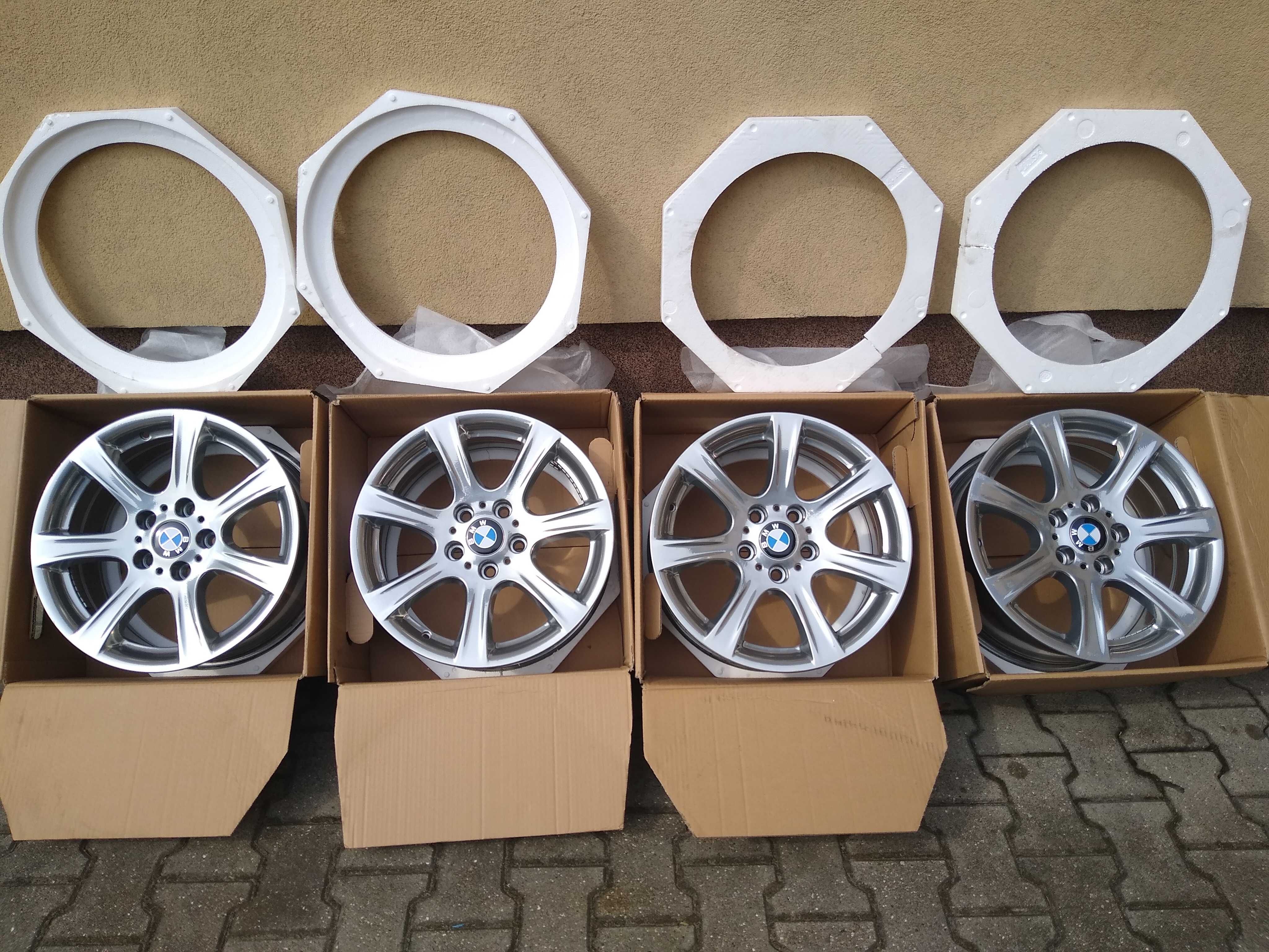 Sprzedam alu felgi org.BMW Styling 394 jak nowe Chrom