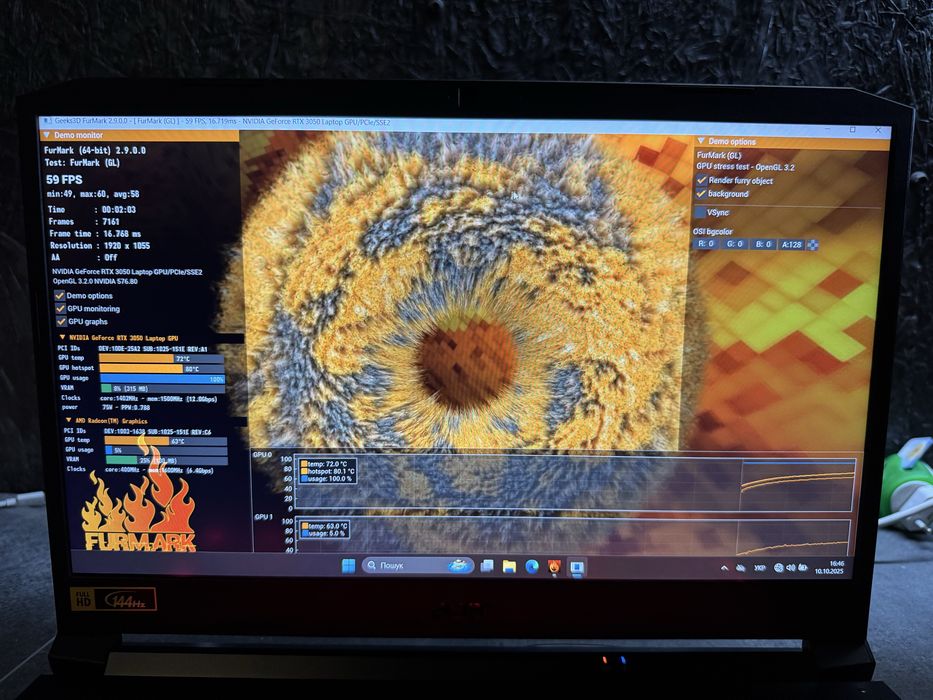 ACER RYZEN 5 5600H|RTX3050|512|16|144Hz