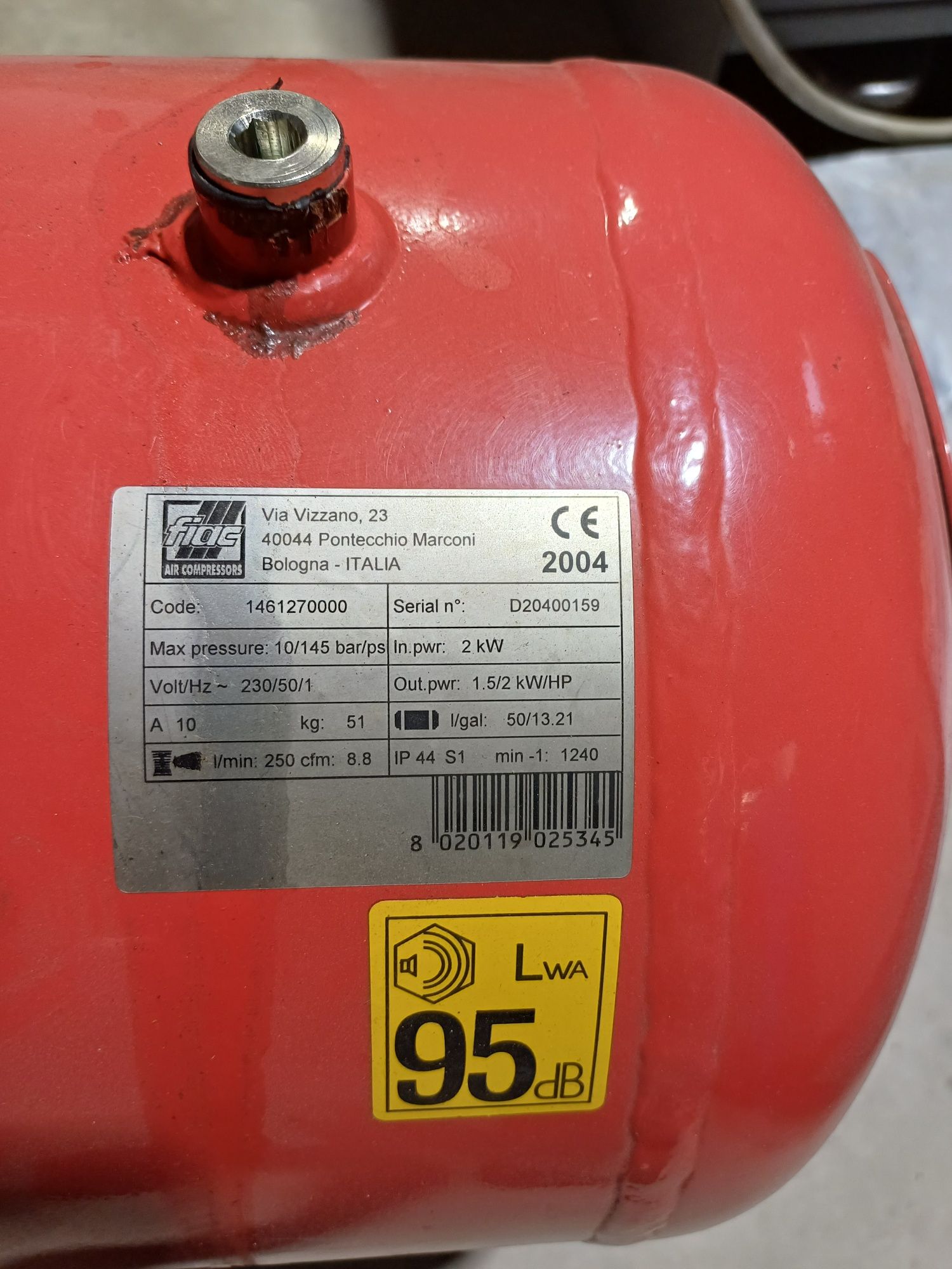 Kompresor tłokowy 50l zbiornik