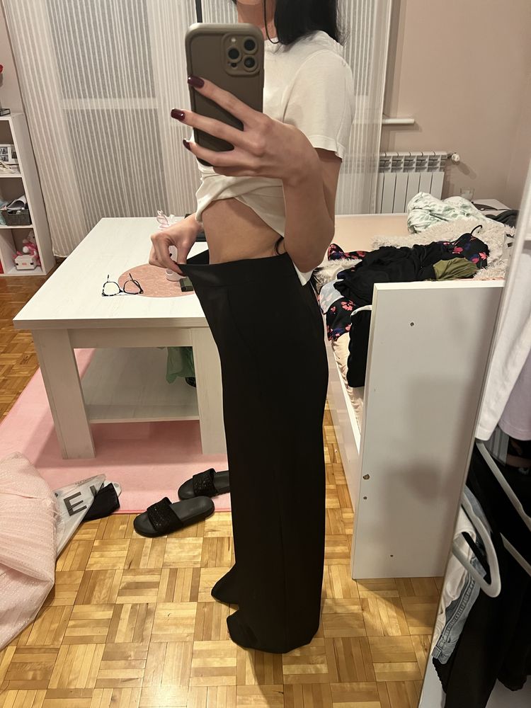 Czarne eleganckie spodnie