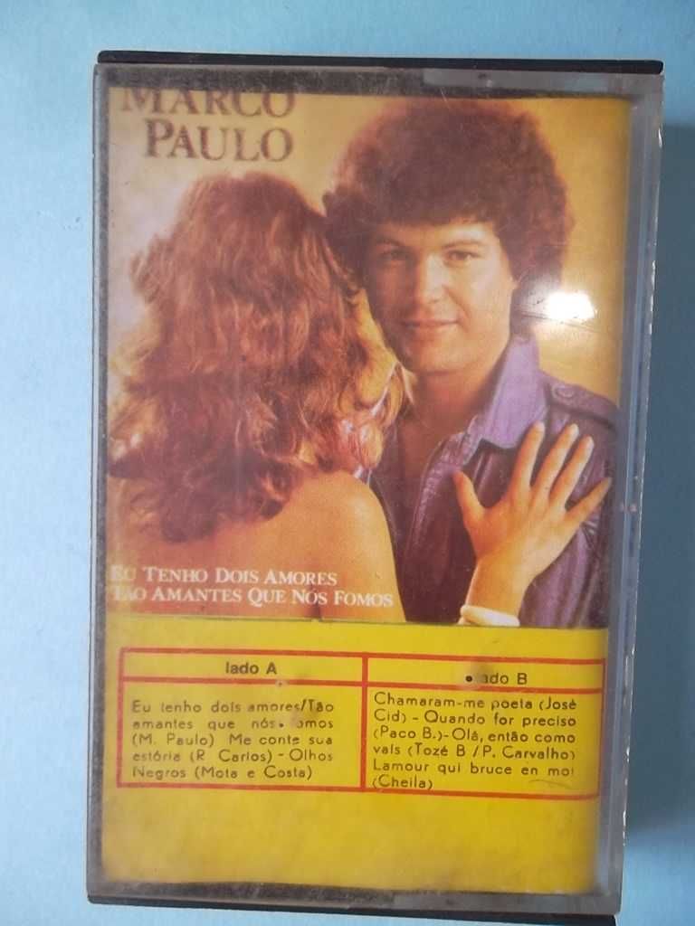 Cassetes de música antigas. Fados de Coimbra, Marco Paulo, etc.