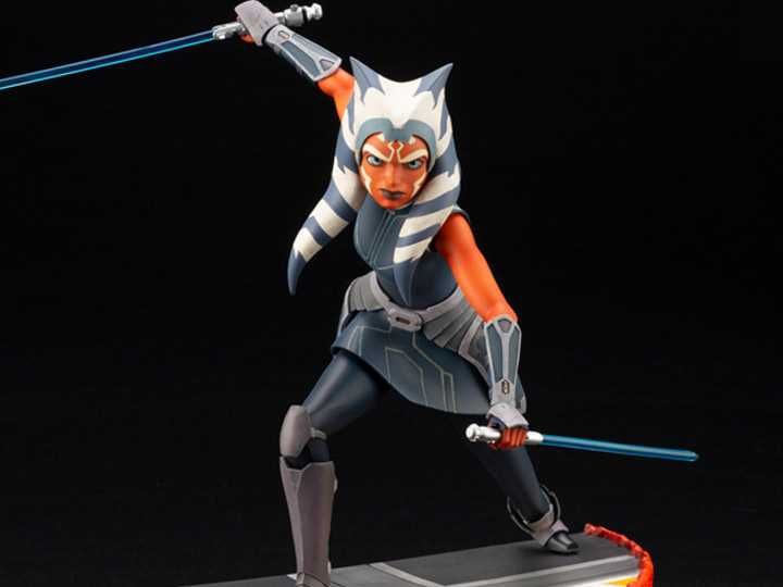 Estátuas Star Wars: The Clone Wars ArtFX Ahsoka Tano e Captain Rex