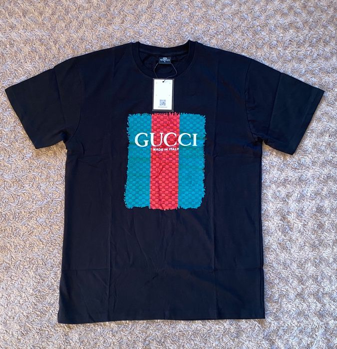 Gucci t- shirt czarna/ koszulka Gucci nieużywana unisex bawełna new