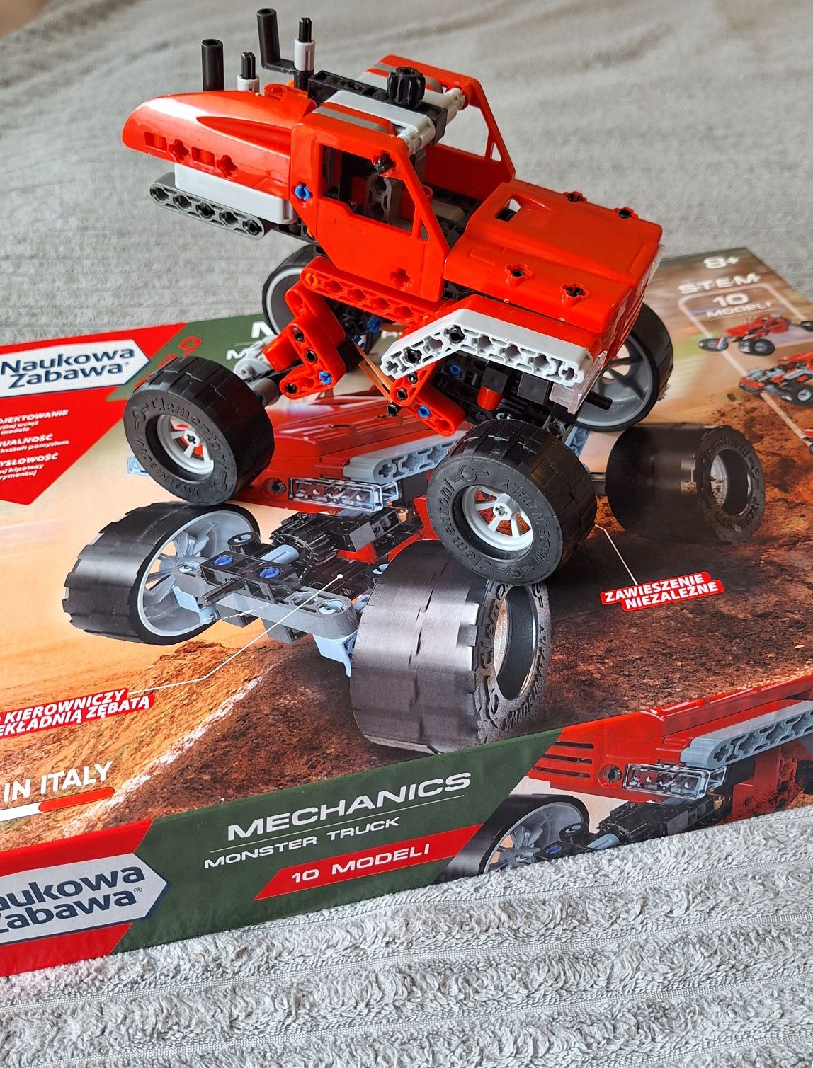 Klocki Clementoni Monster Truck 10w1 auto samochód 8+ jak lego technic