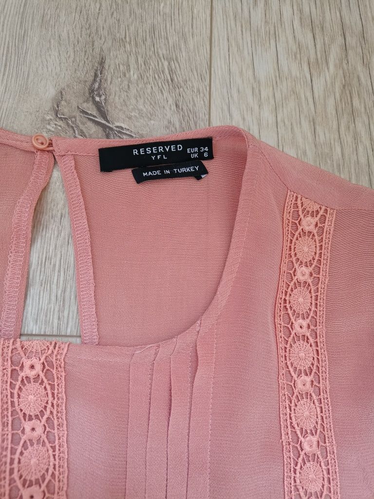 Różowa krótka sukienka Reserved, rozmiar 34/XS