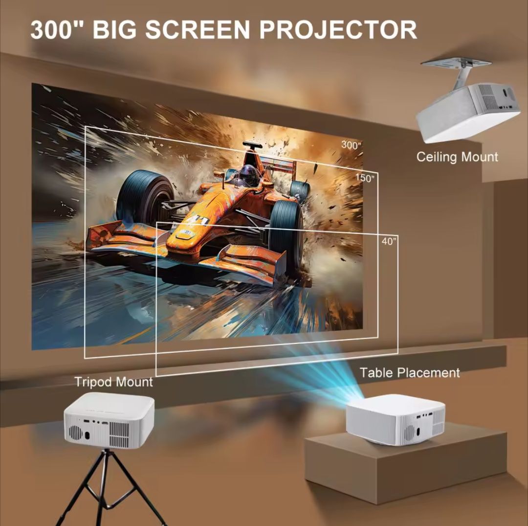 Проектор Salange P92MAX Android 13 HIFI Офіційно ліцензований Netflix