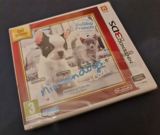 Nintendogs + cats Buldogue Francês Selado Nintendo 2DS/ 3DS TROCO
