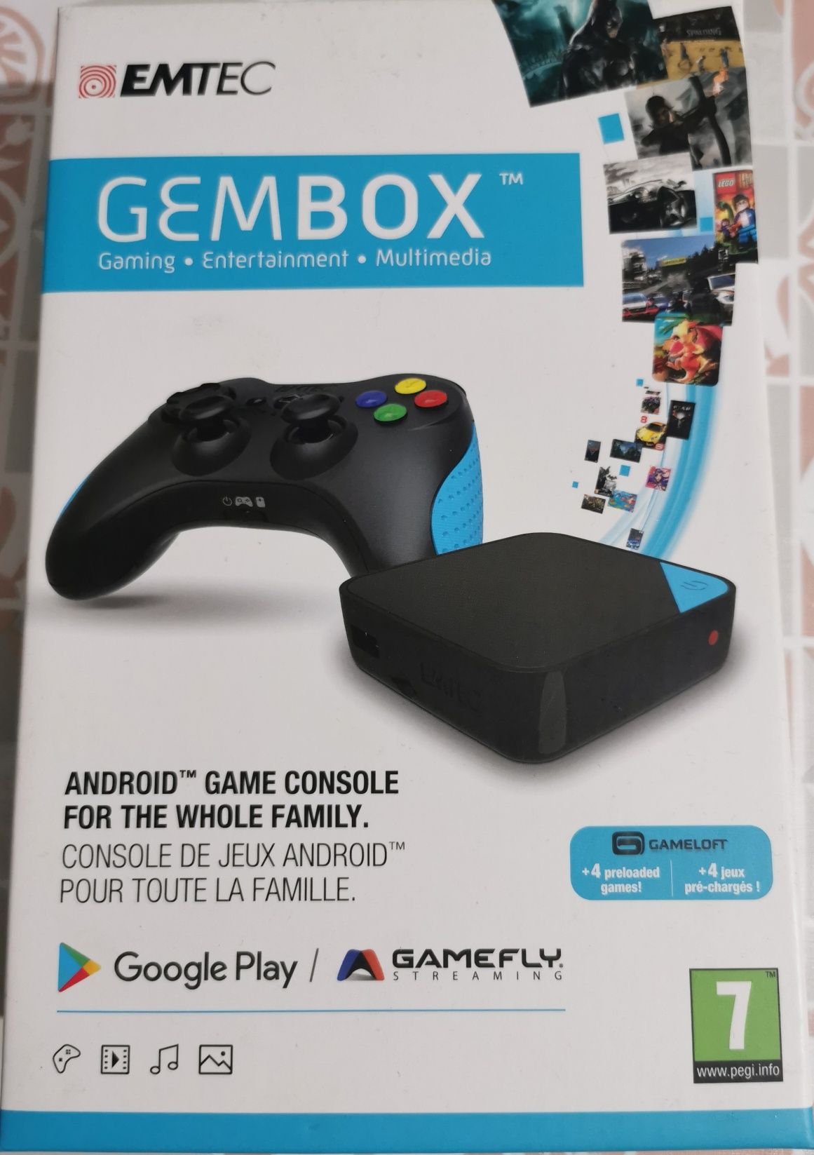 Consola Android Gembox Emtec