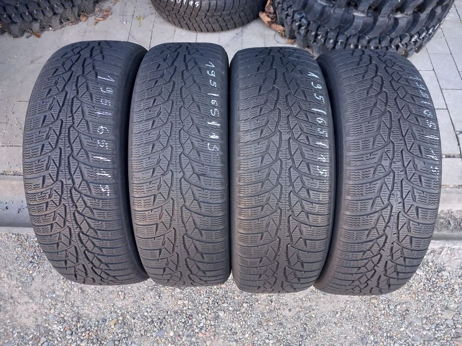 4x Opony Używane Całoroczne 195/65R15 Nokian
