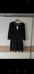 Nowa welurowa czarna sukienka L xl 40 42 f&f