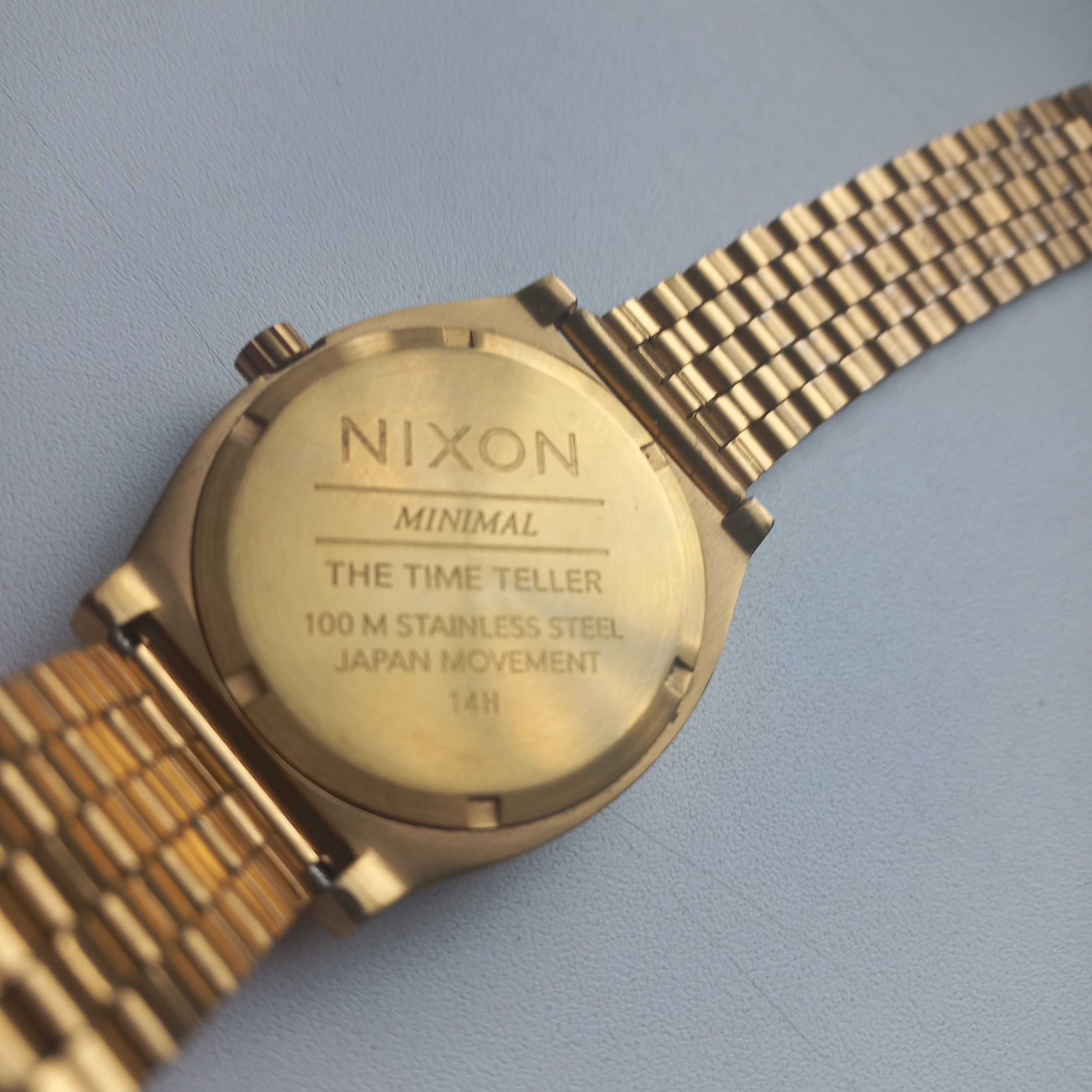 Zegarek Nixon Time Teller kolor złoty