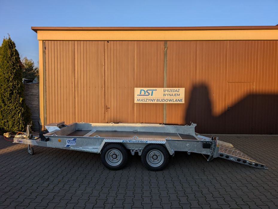 Wynajem przyczepki pod koparkę, walec, podnośnik