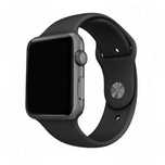 Pasek Mercury Silicone Apple Watch 42 / 44 / 45 / 46 / 49 mm czarny