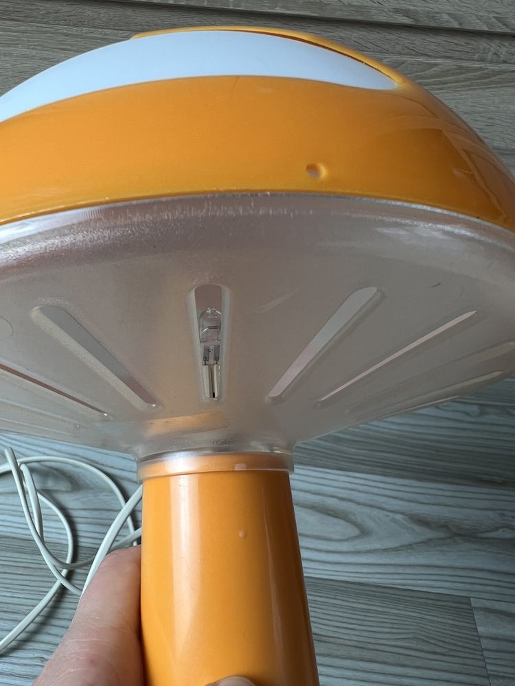 Lampka lampa grzybek Skojig Ikea pomarańczowa orange Vintage retro PRL