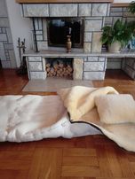 Śpiwór Naturalna Skóra Owcza Relugan+Poduszka Spiwór Skóry Owcze