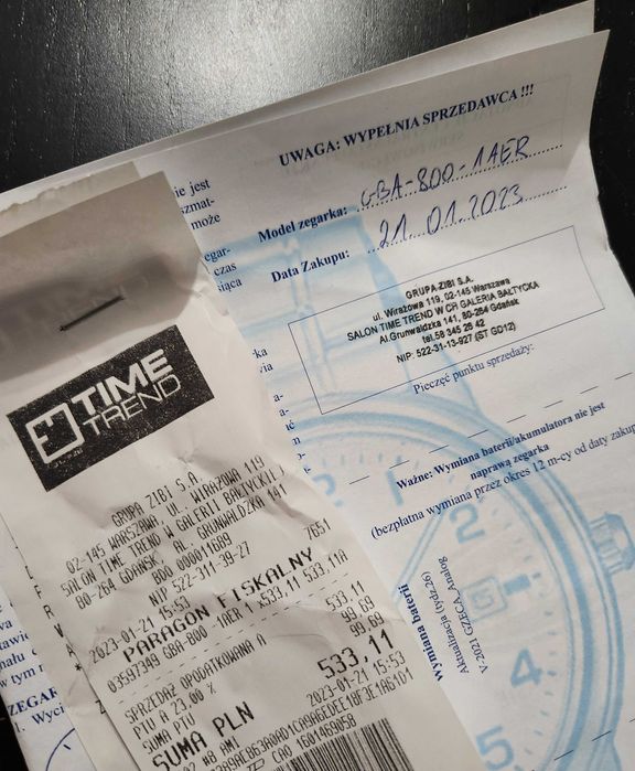 Zegarek CASIO G-SHOCK GBA-800-1AER G-Squad