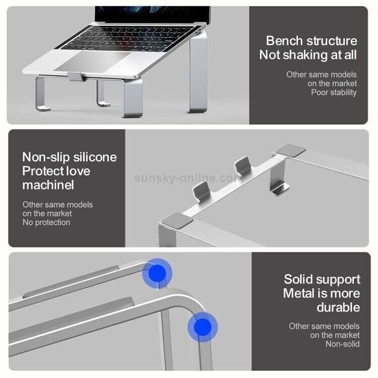 GONG Podstawka pod laptopa Stojak uchwyt Macbook Dell Hp Asus 10-17''