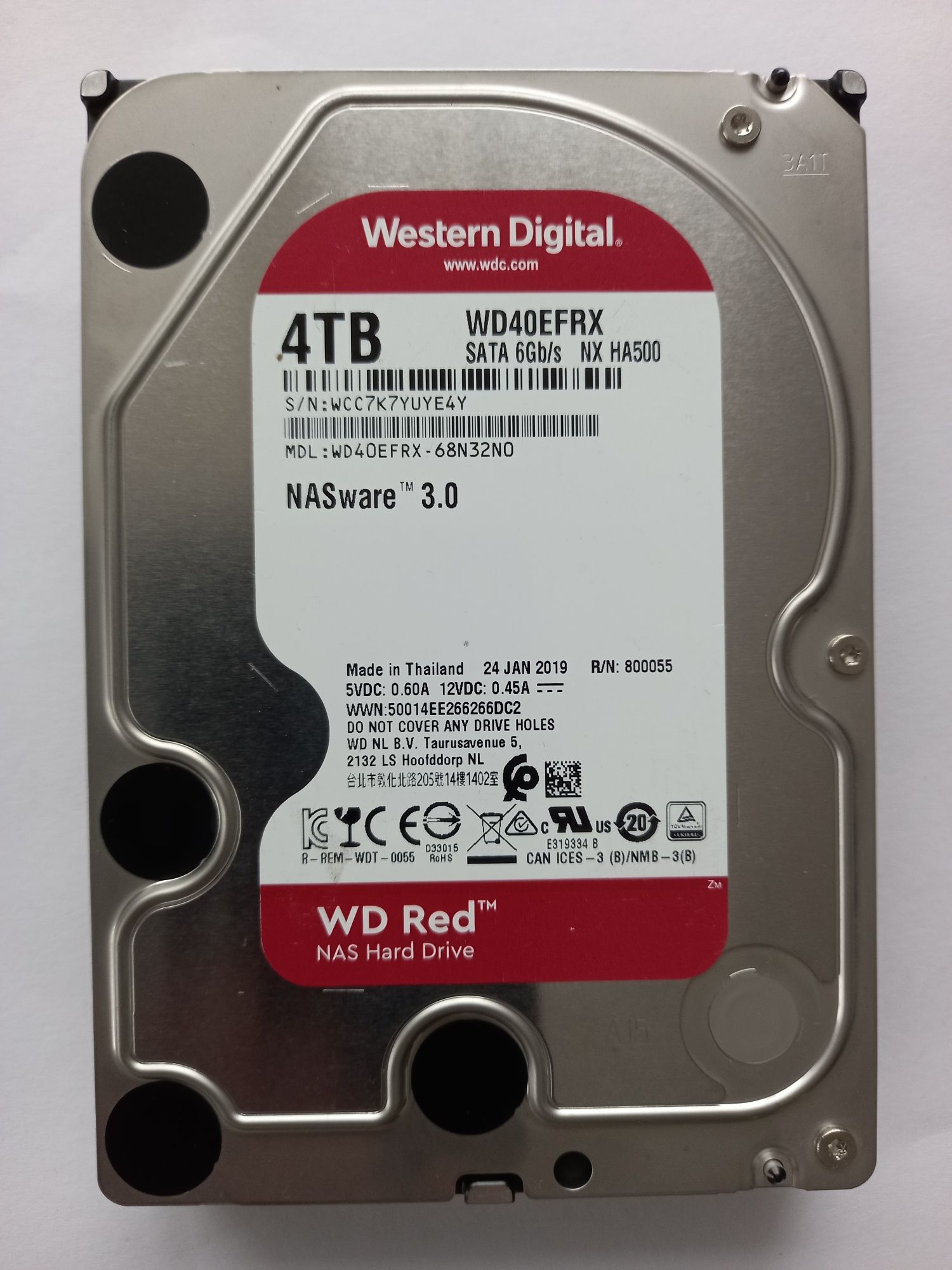 Dysk 4TB Red NAS WD40EFRX SATA 5400RPM  nr3