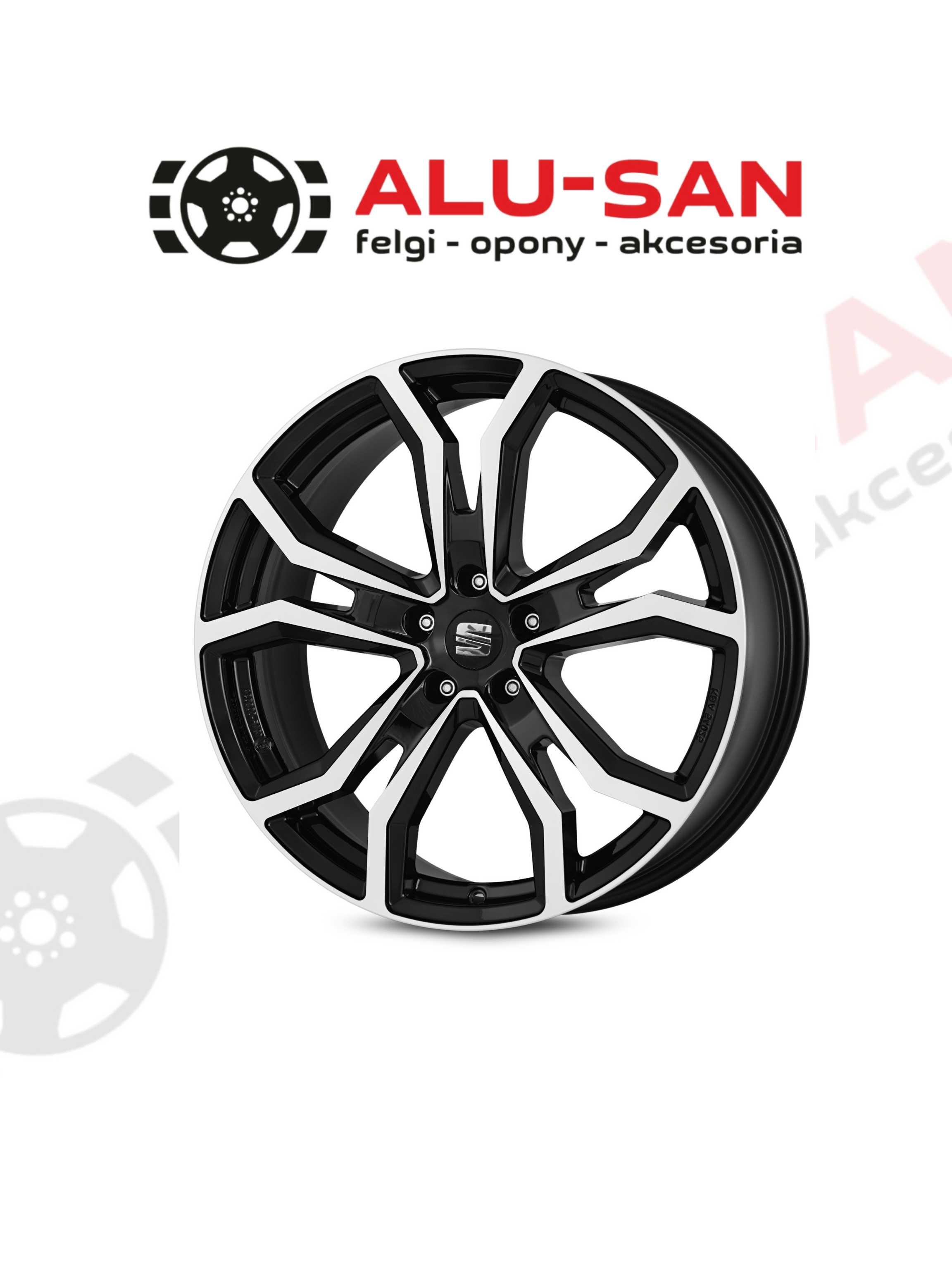 NOWE ALUFELGI 19" Seat Ateca Tarraco 5x112 5x112 Czarny poler