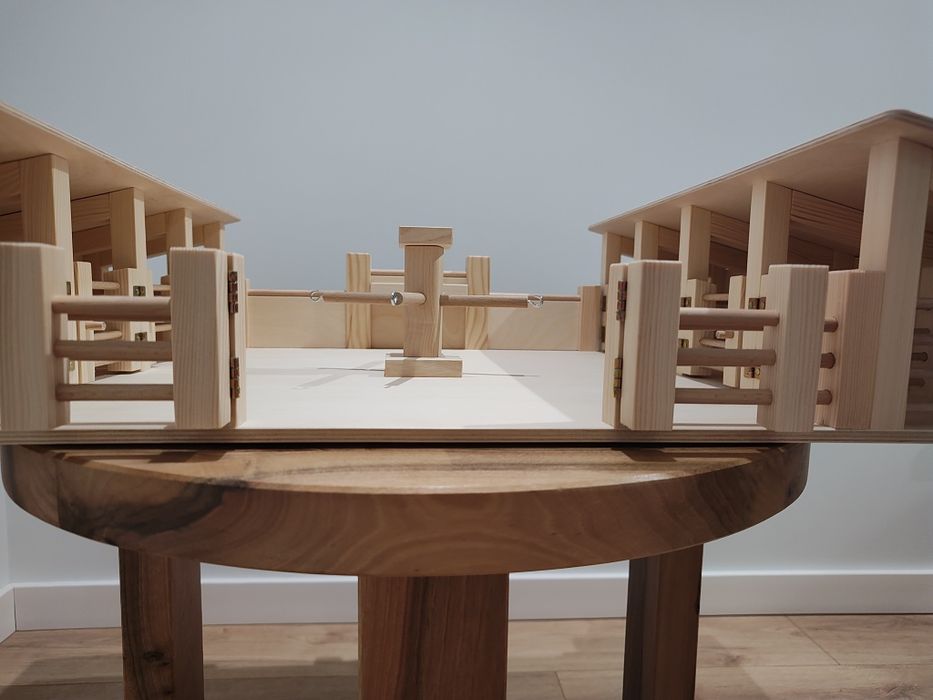 Stajnia dla koni schleich drewniana 8 boksów