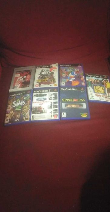 Ps2 mais jogos e cartão de memoria