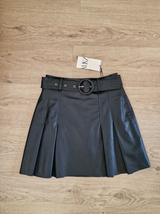 Нова шкіряна спідниця Zara оригінал розмір XS