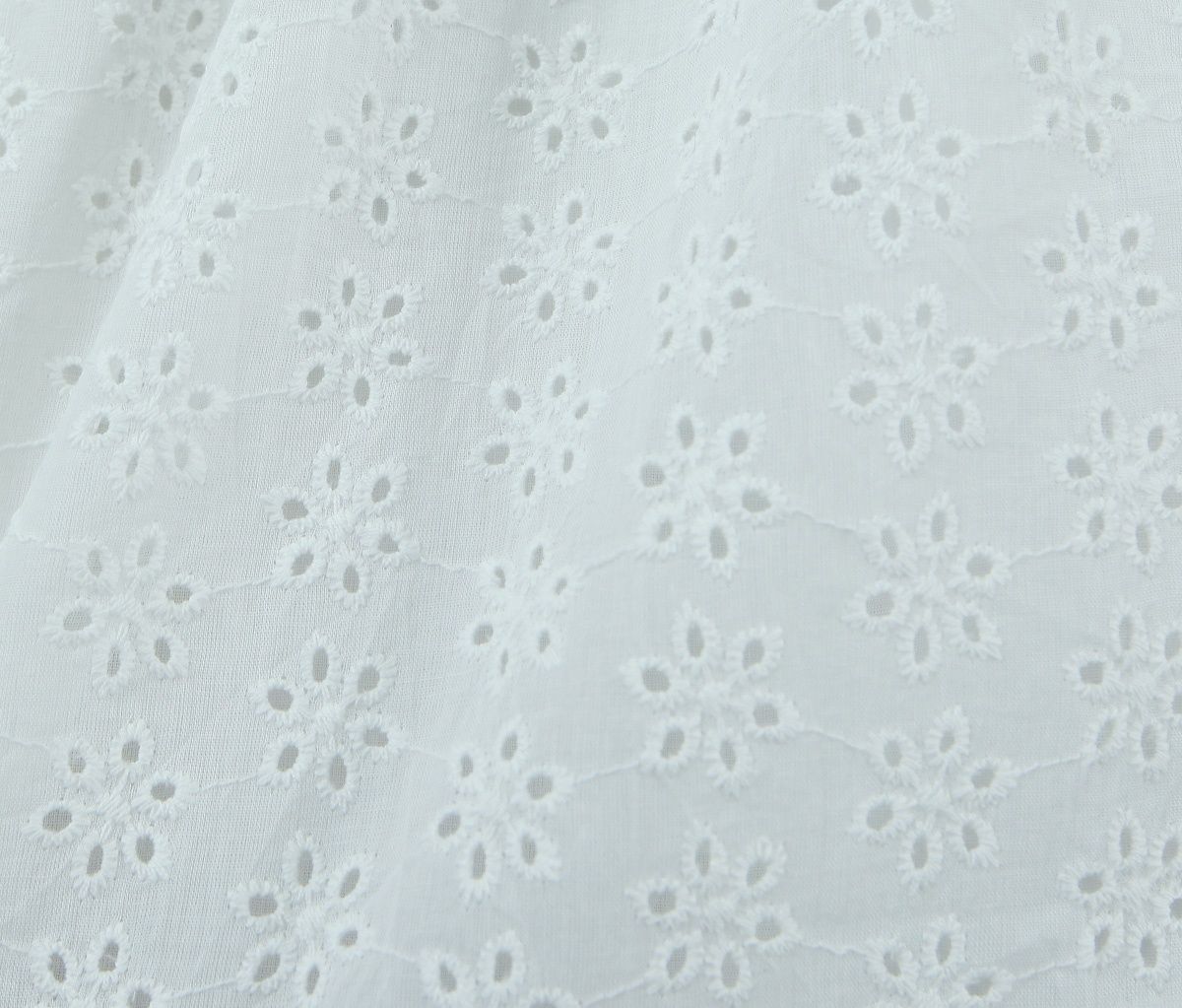 Стильна біла бавовняна сукня з прошви натуральна тканина на підкладці