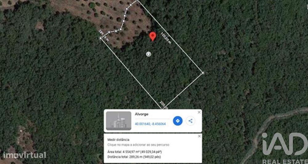 Terreno em Alvorge de 4550,00 m2