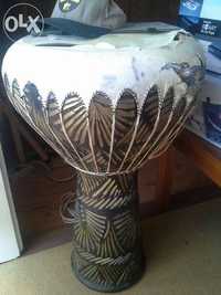 Djambe Tambor Africano Grande Cerâmica