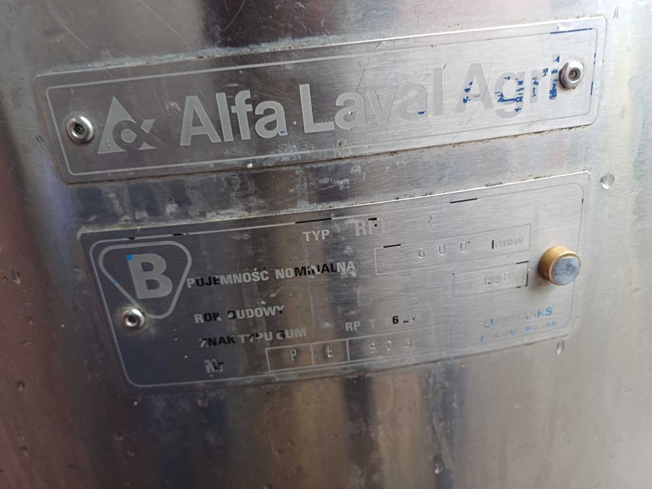 Chłodnia na mleko 600 l