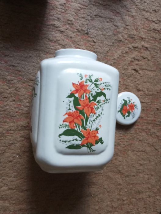 Чайница фарфоровая большая Полонное СССР ёмкость для сыпучих