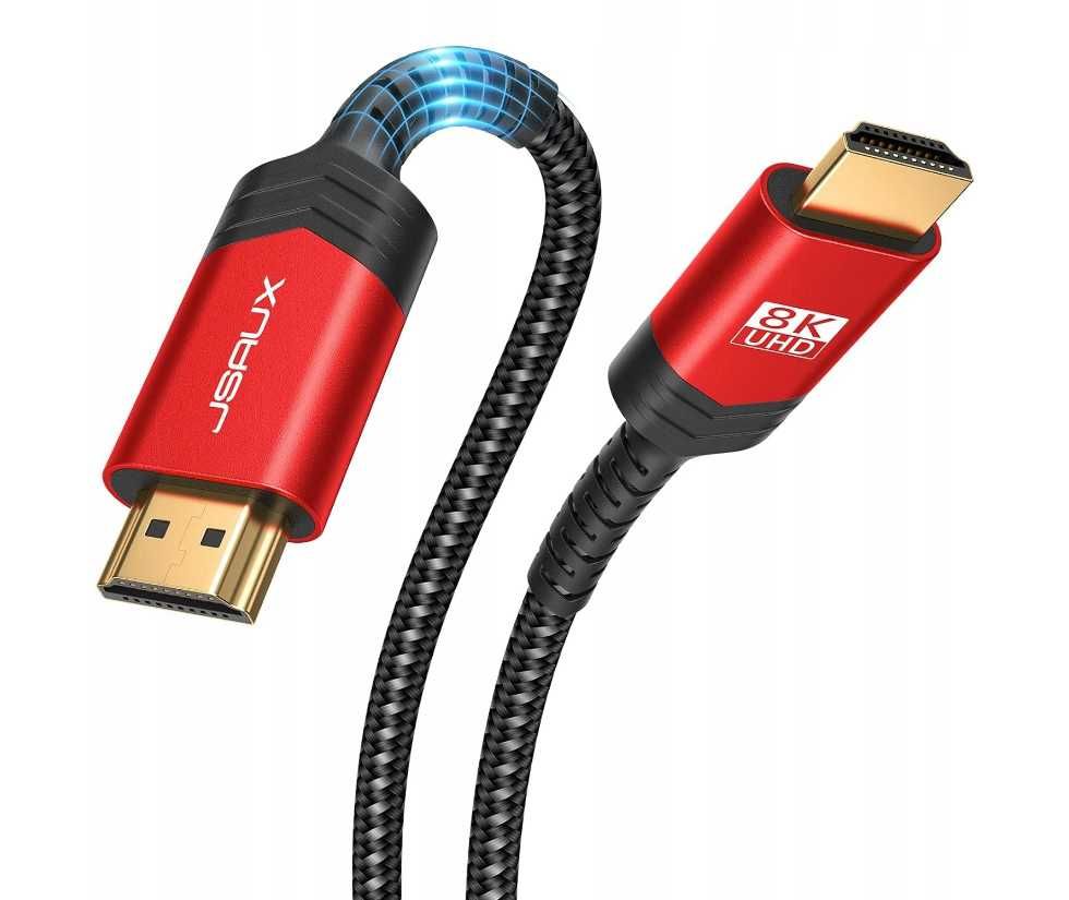 JSAUX Kabel HDMI-HDMI 8K Pleciony 1,8M