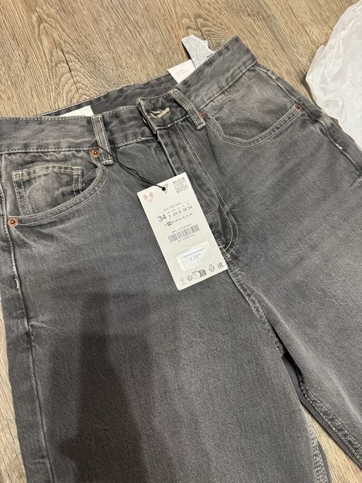 Жіночі широкі прямі джинси Zara Wide Leg 34 нова колекція