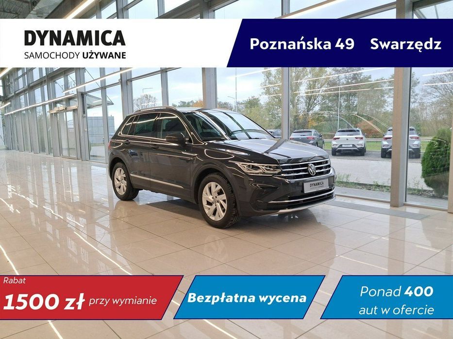 Volkswagen Tiguan Elegance 1.5TSI 150KM DSG 2022 r., salon PL, I właściciel, f-a VAT