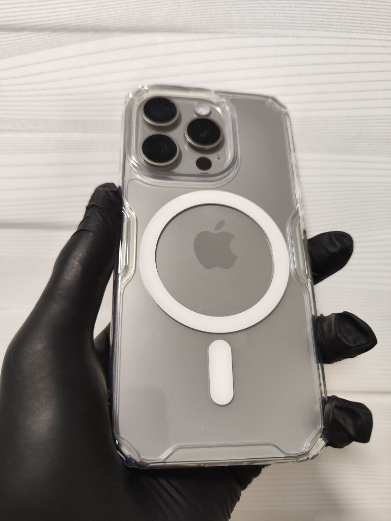 Прозорий чохол Nillkin з MagSafe для Apple iPhone 15, 15Pro, 15Pro Max
