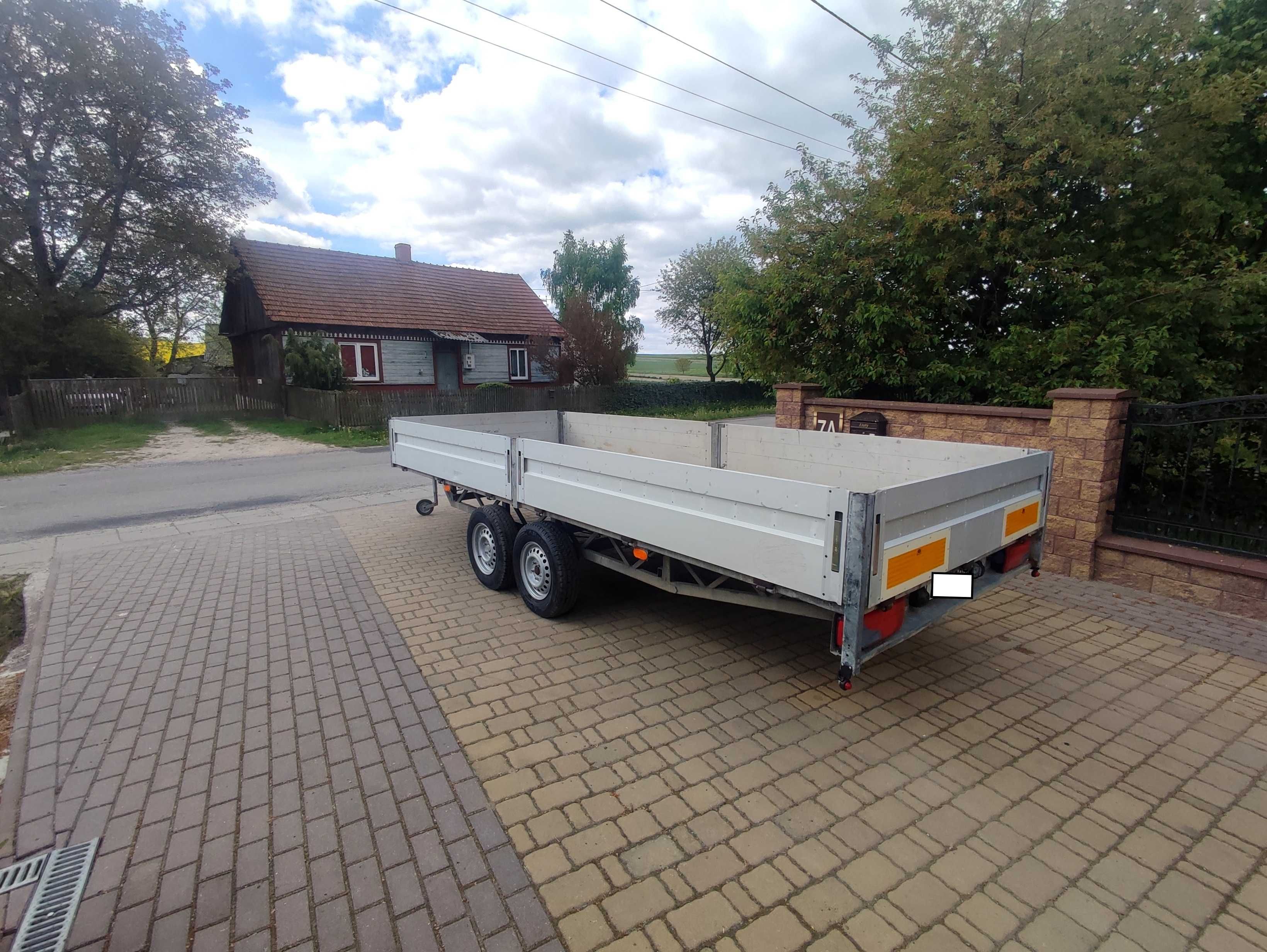 Przyczepa Platforma POL-METAL*DMC 2000KG *Otwierane Burty * 500 x 195*