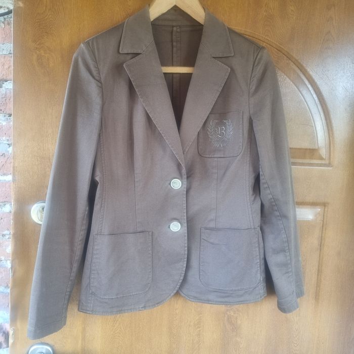 Burberry oryginalny żakiet, khaki wojskowy 38 w stylu fendi gucci prad