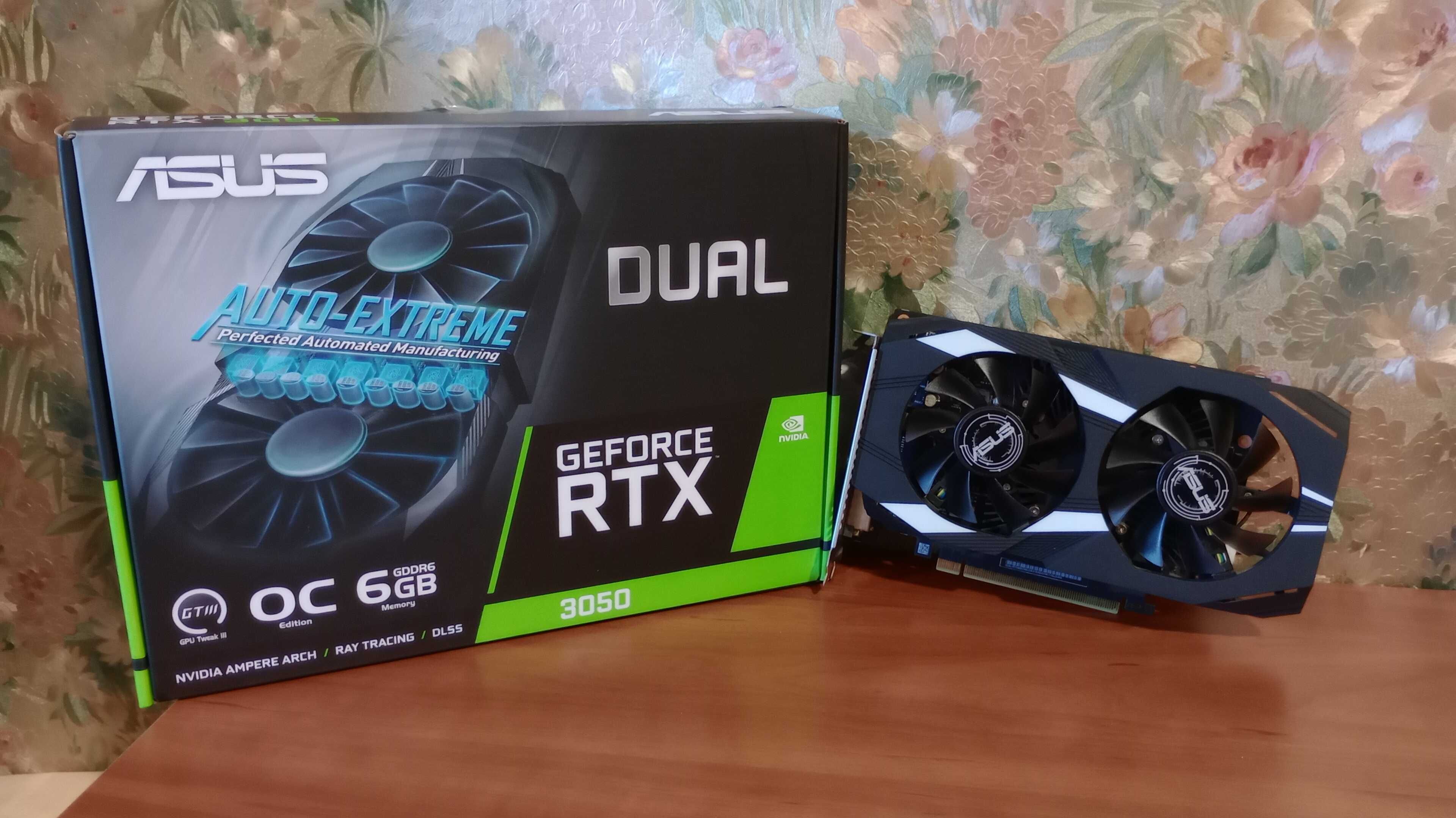 Відеокарта ASUS PCI-Ex GeForce RTX 3050 Dual OC Edition 6GB GDDR6